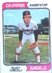 1974 Topps Baseball Cards      188     Rudy Meoli RC
